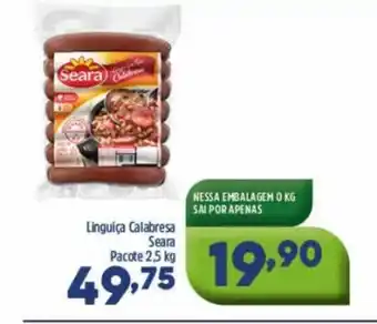Arena Atacado Linguica Calabresa Seara Pacote 1kh oferta