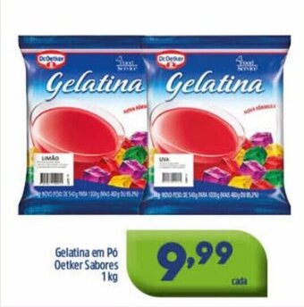 Arena Atacado Gelatina em po Oetker sabore 1kg oferta