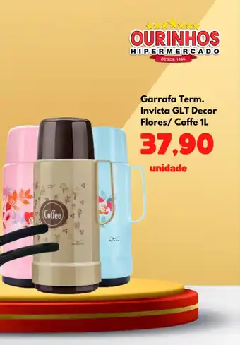 Garrafa Term. Invicta GLT Decor Flores/ Coffee 1L