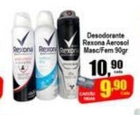 Higa's Supermercado Desodorante Rexona Aerosol Masc/ Fem 90g oferta