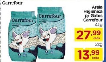 Carrefour Areia higienica p/ Gatos Carrefour 4kg oferta