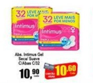 Higa's Supermercado Abs. Intimus Gel Seca/ Suave c/ Abas c/32 oferta
