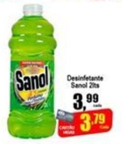 Higa's Supermercado Desinfetante Sanol 2L oferta