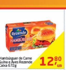 Tenda Atacado Hambúrguer de carne suina e aves rezende oferta
