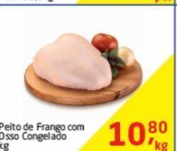 Tenda Atacado Peito de frango com osso congelado oferta