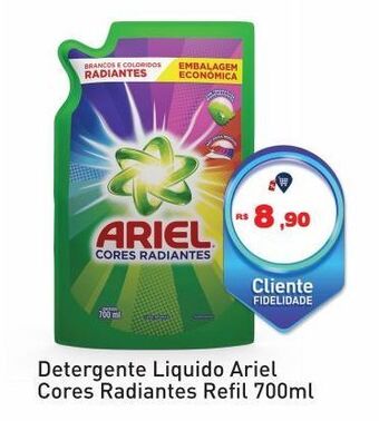 Tonin Superatacado Detergente liquido ariel cores radiantes refil 700ml oferta