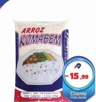 Tonin Superatacado Arroz komabem 5kg oferta