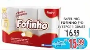Papel Hig Fofino F/D Lv12 Pg11 30mts