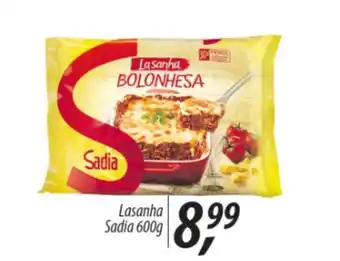 Asun Lasanha Sadia 600g oferta