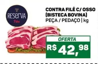 Pais e Filhos Supermercados Contra File c/ Osso Bisteca Bovina 1kg oferta