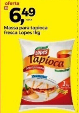 Frangolândia Massa para Tapioca Fresca Lopes 1kg oferta