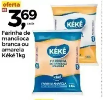 Frangolândia Farinha de Mandioca Branca ou Amarela Keke 1kg oferta