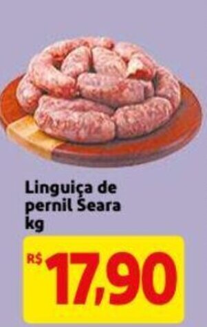 Extra Supermercado Linguica de pernil Seara 1kg oferta