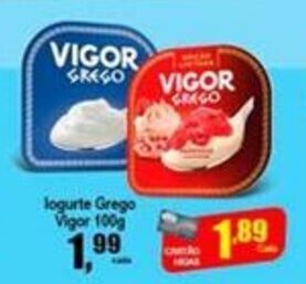 Higa's Supermercado Iogurte Grego Vigor 100g oferta