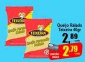 Higa's Supermercado Queijo Ralado Teixeira 40g oferta