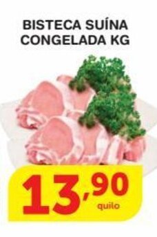 Roldão Bisteca Suina Congelada 1kg oferta