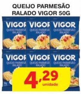 Roldão Queijo Parmesao Ralado Vigor 50g oferta