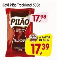 Cercadão Cafe Pilao Tradicional 500g oferta
