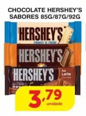 Chocolate Hershey's Sabores 85g/87g/92g