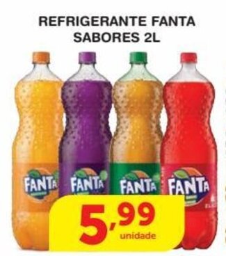 Roldão Refrigerante Fanta Sabores 2L oferta
