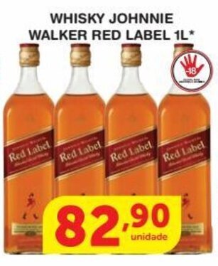 Roldão Whisky Johnnie Walker Red Label 1L oferta