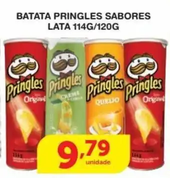 Roldão Batata Pringles Sabores lata 114g/120g oferta