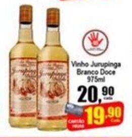 Higa's Supermercado Vinho Jurupinga Branco Doce 975ml oferta