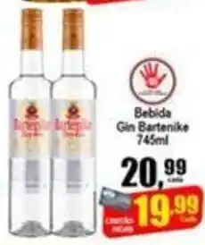 Higa's Supermercado Bebida Gin Bartenika 745ml oferta