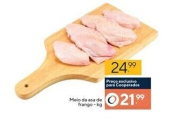 Coop Meio da asa de frango 1kg oferta