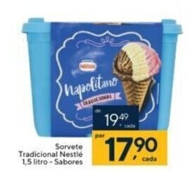 Coop Sorvete Tradicional Nestle 1.5L sabores oferta