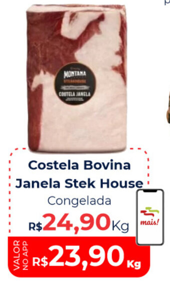 Costela Bovina Janela Stek House congealada 1kg