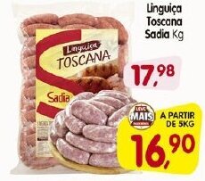 Cercadão Linguica Toscana Sadia 1kg oferta