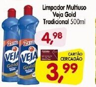 Cercadão Limpador Multiuso Veja Gold Tradicional 500ml oferta