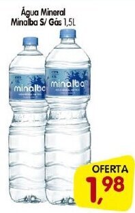 Cercadão Agua Mineral Minalba s/ Gas 1.5L oferta