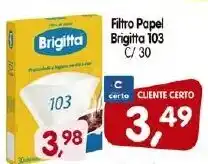 Filtro Papel Brigitta 103 c/30