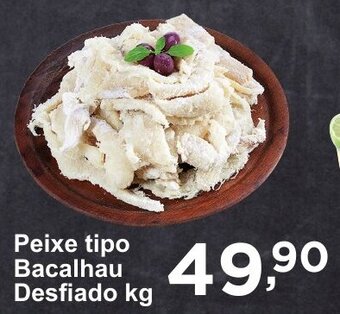 Rossi Supermercado Peixe tipo Bacalhau Desfiado 1kg oferta