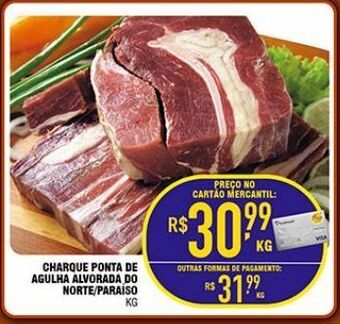 Mercantil Rodrigues Charque ponta de agulha alvorada do norte/paraiso kg oferta