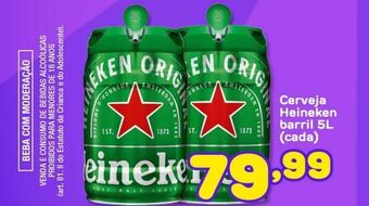 Costazul Supermercados Cerveja heiniken barril 5 l oferta