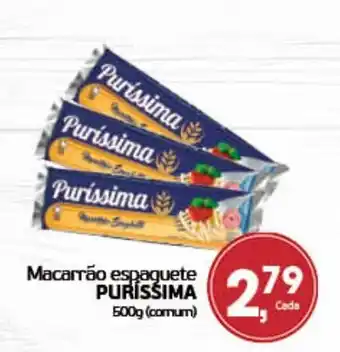 Cometa Supermercados Macarrao espaguete Purissima 500g oferta