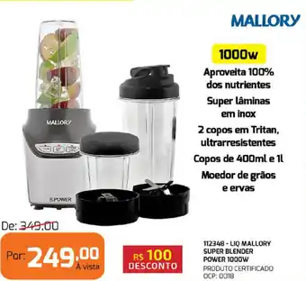Macavi LIq Mallory Super Blender Power 1000w oferta