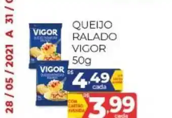 Supermercados Avenida Queijo Ralado Vigor 50g oferta