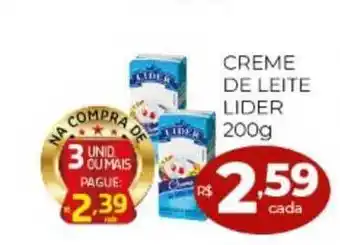 Supermercados Avenida Creme De Leite Lider 200g oferta