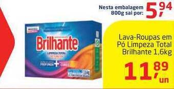 Tenda Atacado Lava-roupas Em Pó Limpeza Total Brilhante 1.6kg oferta