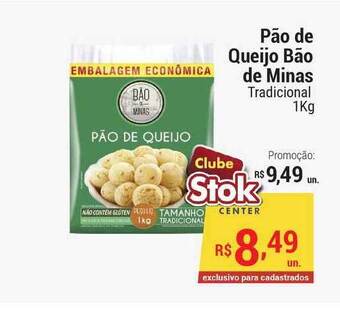Stok Center Pão De Queijo Báo De Minas 1kg oferta
