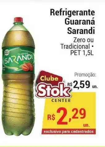 Stok Center Refrigerante Guarané Sarandi 1.5L oferta