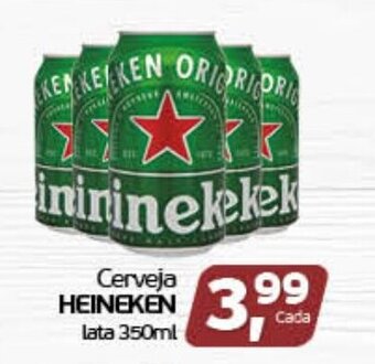 Cometa Supermercados Cerveja Heineken lata 350ml oferta