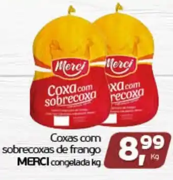 Cometa Supermercados Coxas com Sobrecoxas de frango Merci congelada 1kg oferta