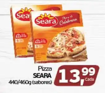 Cometa Supermercados Pizza Seara sabores 440g/460g oferta