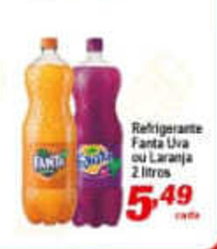 Ricoy Supermercados Refrigerante Fanta Uva ou Laranja 2L oferta