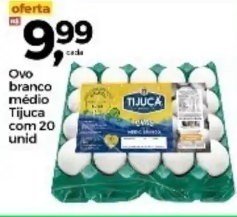 Frangolândia Ovo Branco medio Tijuca com 20 unid oferta